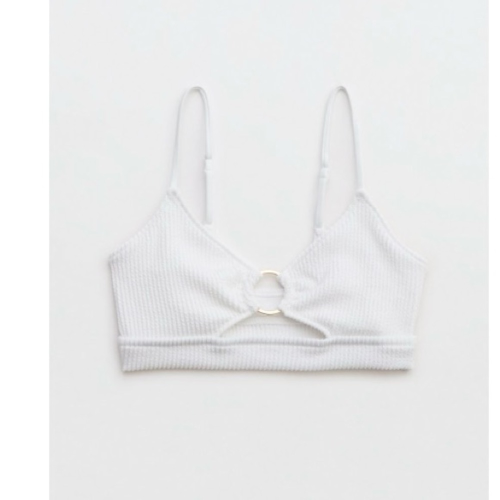 Aerie White Bikini Top